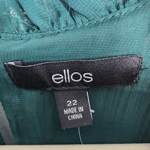 NWOT Ellos Pleated Long Sleeved Dress 22 - Picture 4 of 5